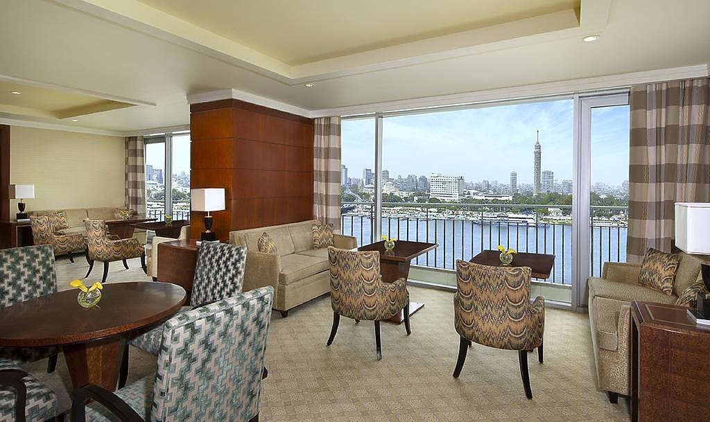 Club room overlooking the Nile
